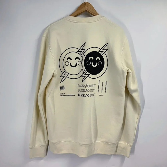 Buzz Cutt Men's Portland Queer Crew Neck Long Sleeve Sweatshirt Size M - Picture 2 of 11